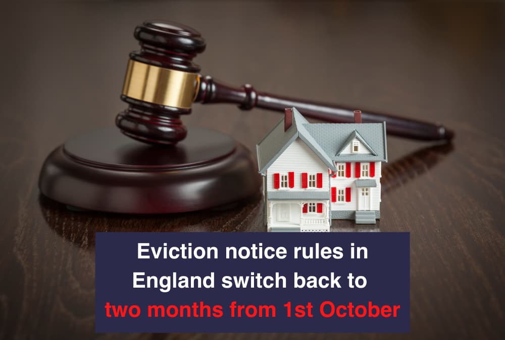 Eviction Notice Rules for Landlords in England Switch Back to Two Months from 1st October - Horizon Lets Sheffield