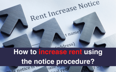 How to increase rent using the notice procedure?